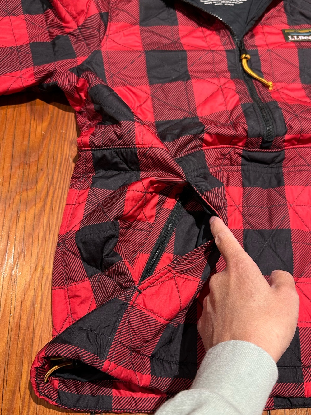 L.L. Bean Katahdin Pullover, Red & Black Plaid, Women's XS - Picture 10 of 10